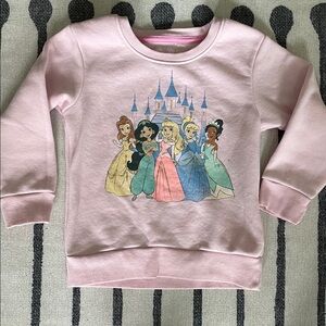 Toddler Disney Princess Pastel Pink Sweatshirt